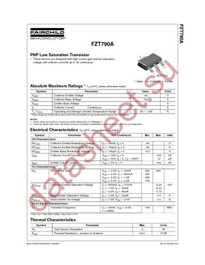 FZT790A datasheet  